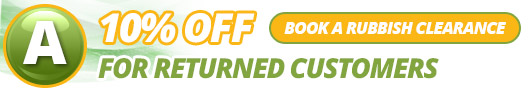 Best Rubbish Removal Service Deals for London Customers - 10% OFF for Returned London Customers. London returned customers rubbish removal service offer